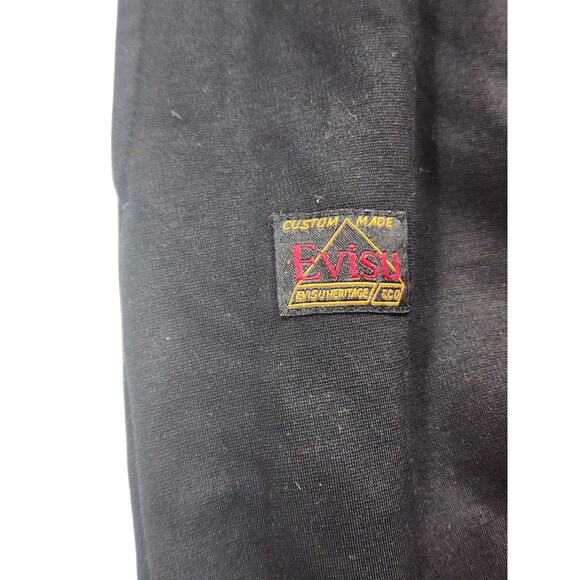 Evisu Heritage Sweatpants Brushstroke Logo Joggers Mens XXL Streetwear Lounge - Picture 11 of 15